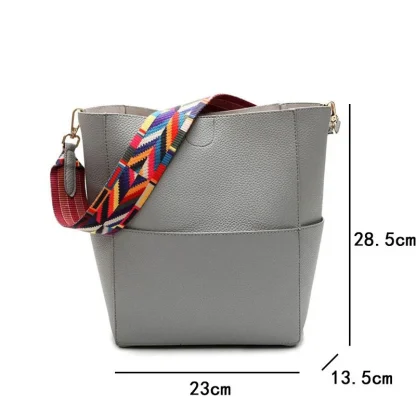 Colorful Strap Shoulder Bag - Image 7