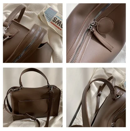 Solid Travel Shoulder Bag - Image 7