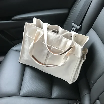 Multi-pocket Tote Shoulder Bag - Image 5