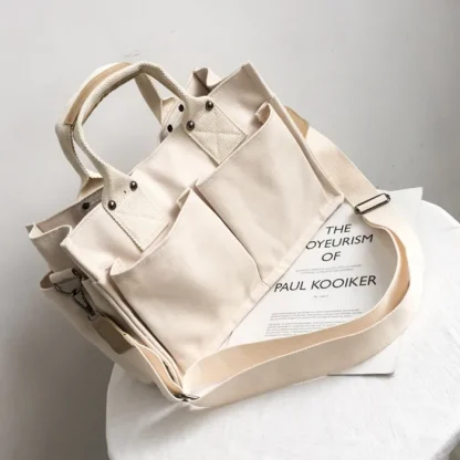 Multi-pocket Tote Shoulder Bag
