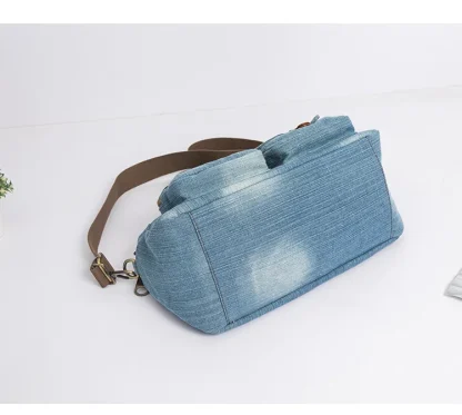 Travel Denim Shoulder Bag - Image 6