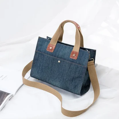 Denim Tote Shoulder Bag
