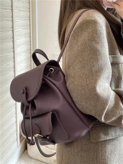 Drawstring Backpack Shoulder Bag - Image 3