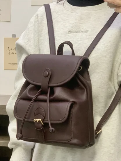 Drawstring Backpack Shoulder Bag - Image 2