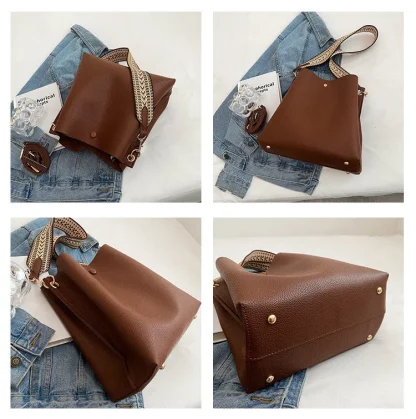 Wide Strap Shoulder Bag - Image 6
