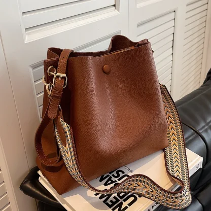 Wide Strap Shoulder Bag