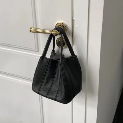 Pleated Bucket Shoulder Bag - Image 6