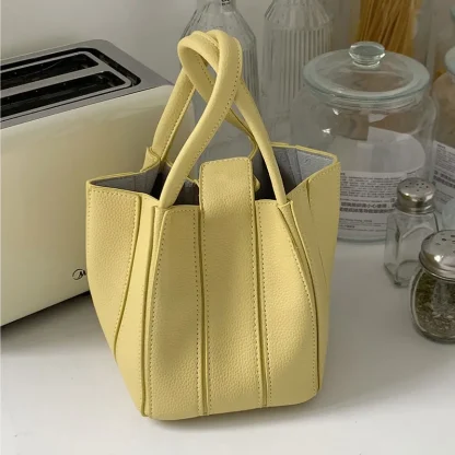 Pleated Bucket Shoulder Bag