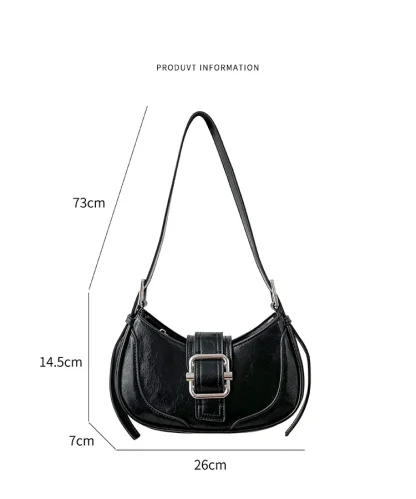Buckle Shoulder Bag - Image 7