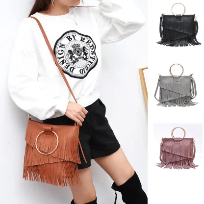 Hoop Handle Shoulder Bag - Image 6