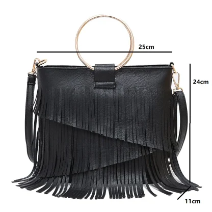 Hoop Handle Shoulder Bag - Image 7