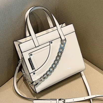 Metallic Tote Shoulder Bag - Image 2