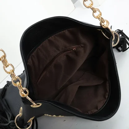 Large Tassel Shoulder Bag - Image 5