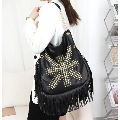 Large Tassel Shoulder Bag - Image 2