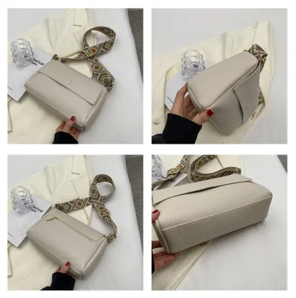 Printed Strap Shoulder Bag - Image 6