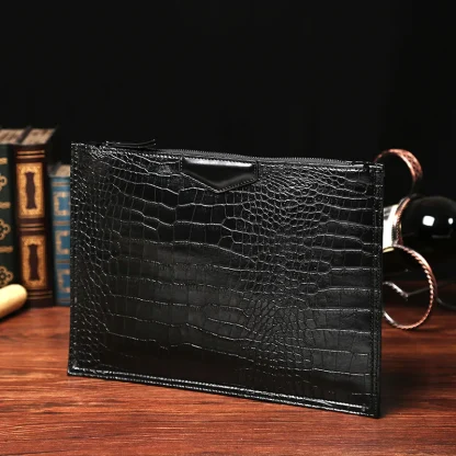 Black Envelope Shoulder Clutch Bag - Image 3