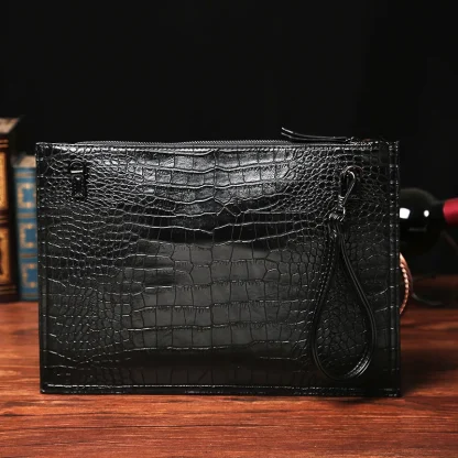 Black Envelope Shoulder Clutch Bag - Image 4