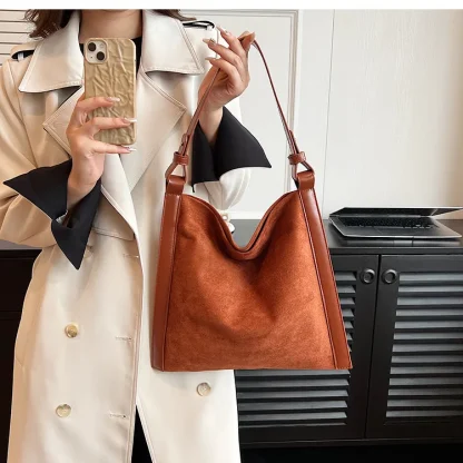 Soft Solid Shoulder Bag - Image 3