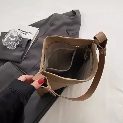 Soft Solid Shoulder Bag - Image 5