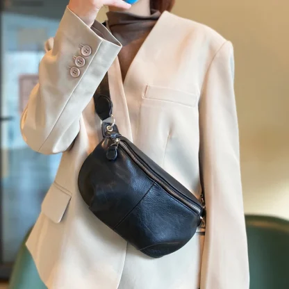 Black Chest Shoulder Bag