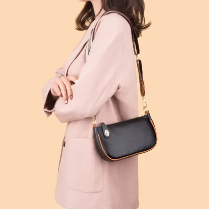 Black Handy Shoulder Bag - Image 2