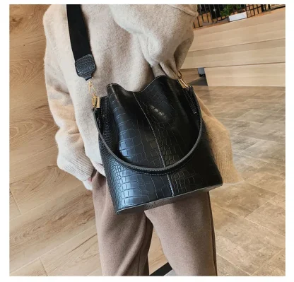 Sleek Bucket Shoulder Bag - Image 7