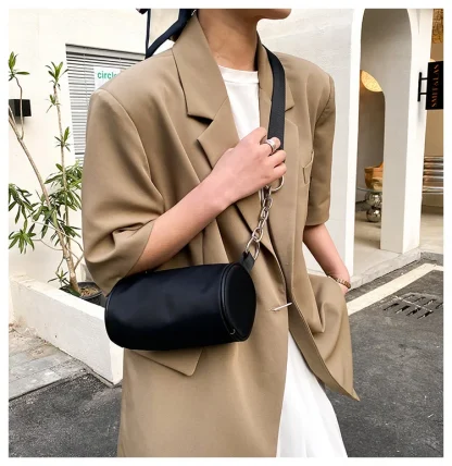 Cylinder-shaped Shoulder Bag - Image 4