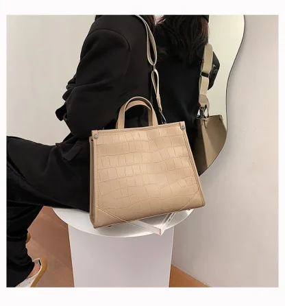 Wide Strap Shoulder Handbag - Image 5