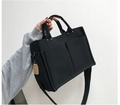 Multi-pocket Tote Shoulder Bag - Image 3