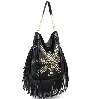 Large Tassel Shoulder Bag
