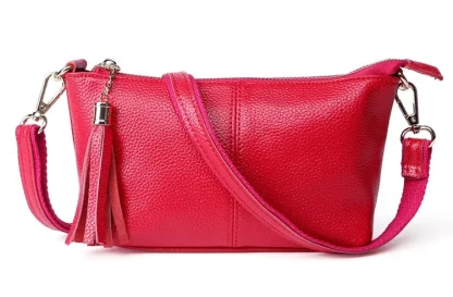 Tassel Zippered Shoulder Bag