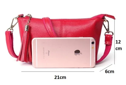 Tassel Zippered Shoulder Bag - Image 7