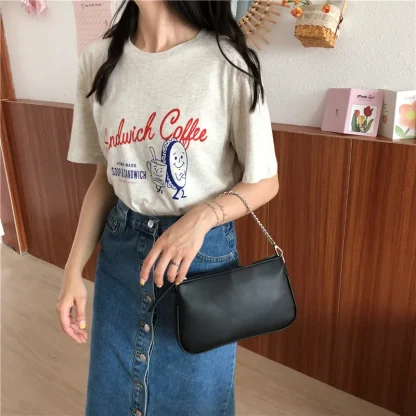 Black Crossbody Shoulder Bag - Image 7