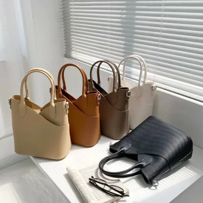 Crossbody Bucket Shoulder Bag - Image 5