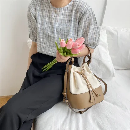 Drawstring Crossbody Shoulder Bag - Image 3