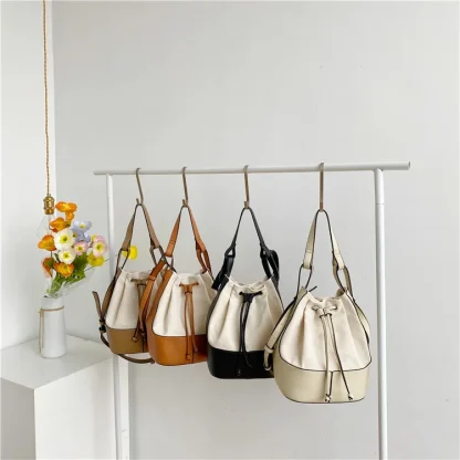 Drawstring Crossbody Shoulder Bag - Image 6