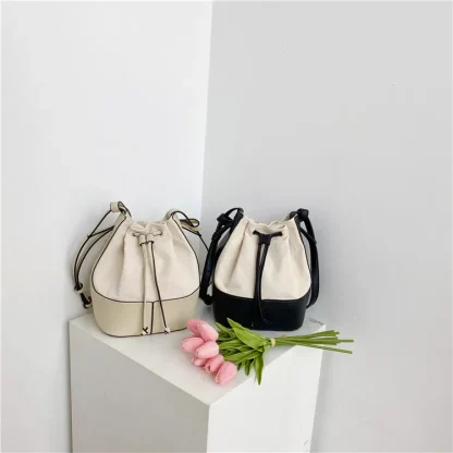 Drawstring Crossbody Shoulder Bag - Image 5