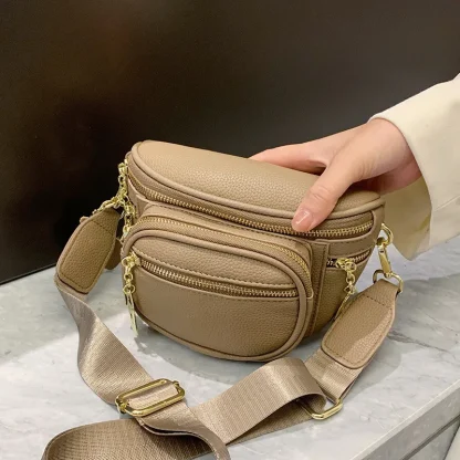Multi Zippered Shoulder Bag - Image 2