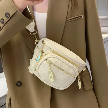 Multi Zippered Shoulder Bag - Image 3