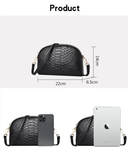 Solid Sleek Shoulder Bag - Image 7