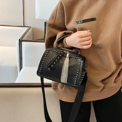 Beaded Tassel Shoulder Bag - Image 2