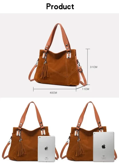 Soft Tassel Shoulder Bag - Image 7