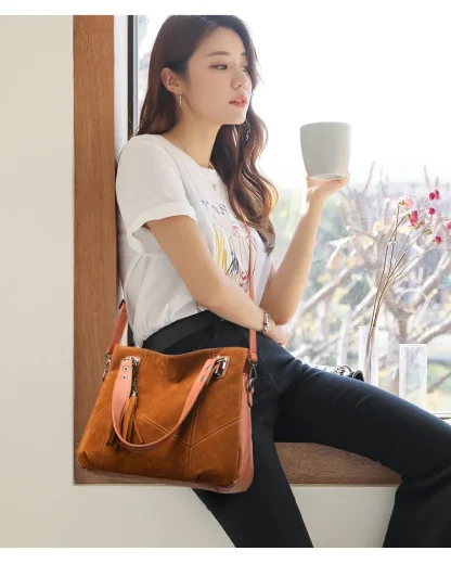 Soft Tassel Shoulder Bag