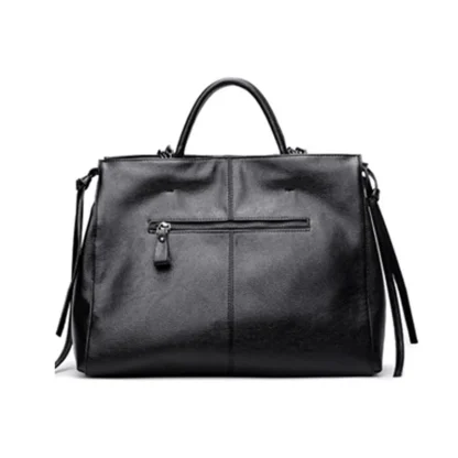 Spacious Black Shoulder Bag - Image 5
