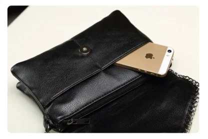 Chain Envelope Shoulder Clutch Bag - Image 4