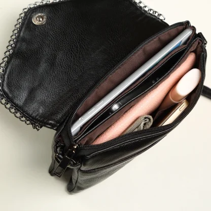Chain Envelope Shoulder Clutch Bag - Image 5