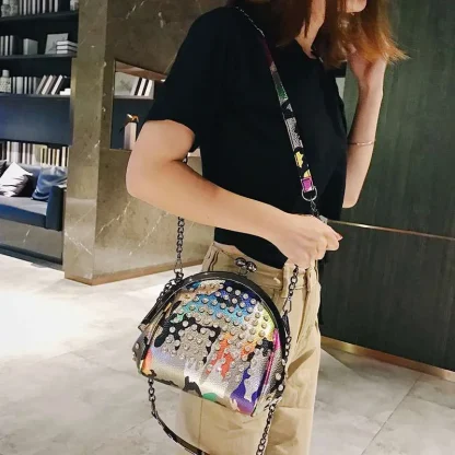 Kiss-lock Shell Shoulder Bag - Image 3