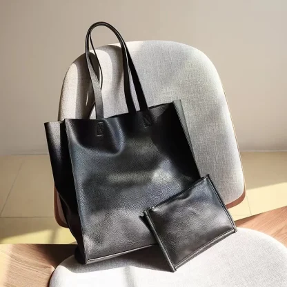Black Tote Shoulder Bag