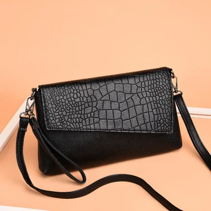 Slanted Flap Shoulder Bag