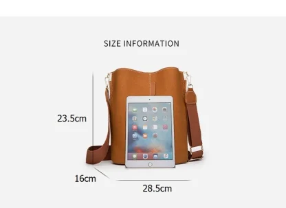 Large Bucket Shoulder Bag - Image 7